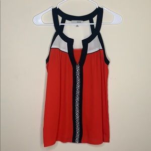 CUTE RED TANK SIZE SMALL BUSINESS CASUAL BLOUSE